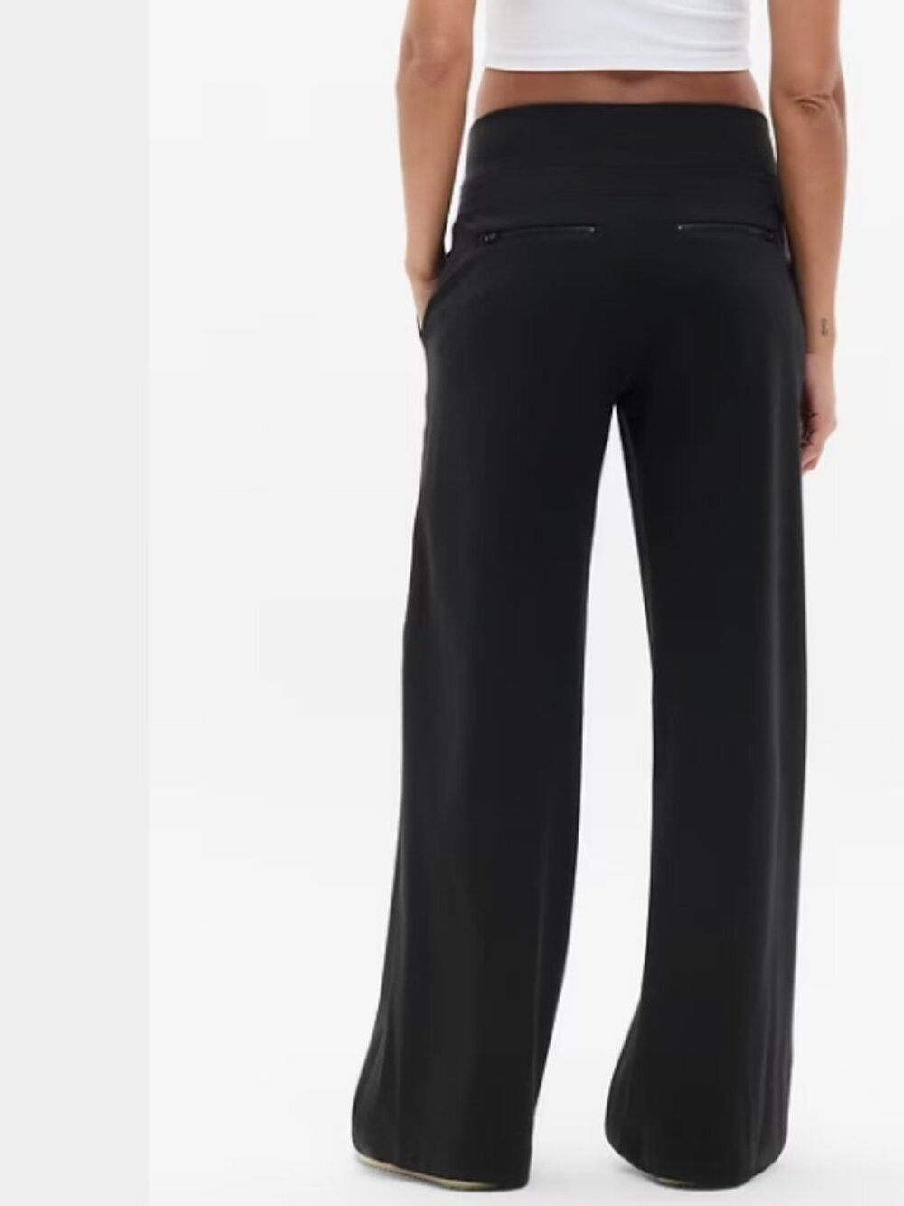 Like New! Athleta Venice High Rise Wide Leg Pant No-dig waistband Black Size L - Picture 3 of 16